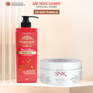 Bộ đôi dưỡng trắng mịn săn chắc da toàn thân Sắc Ngọc Khang gồm 