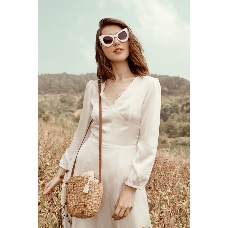 Đầm Popbirdy lụa màu đen size XS thanh lý