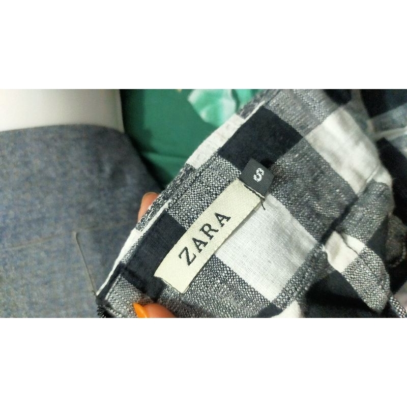 Chân váy sọc caro size S