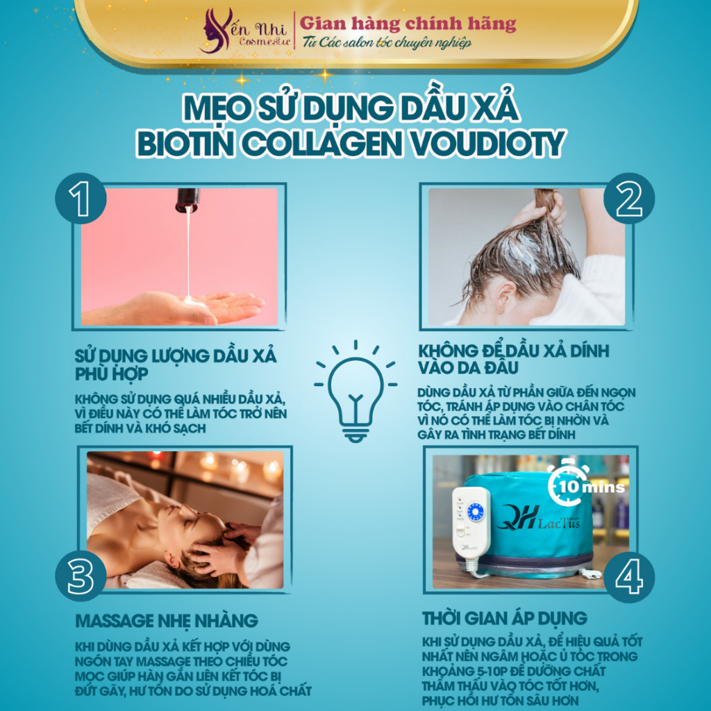 Dầu gội biotin  Voudioty ngăn rụng tóc cho nam nữ dầu gội biotin collagen phục hồi siêu mượt, Mỹ phẩm tóc yến nhi DG01