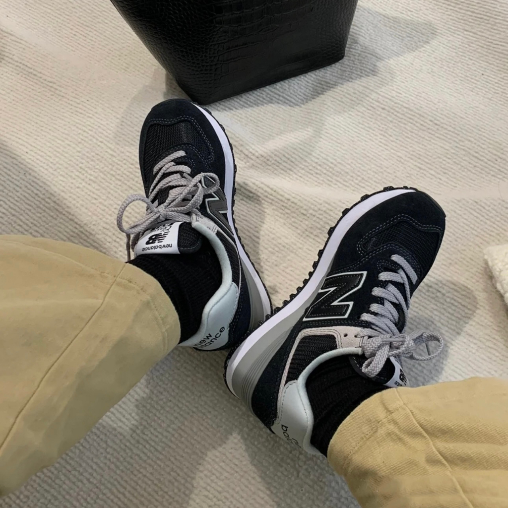 New balance 574 black giày chính hãng nam&nữ