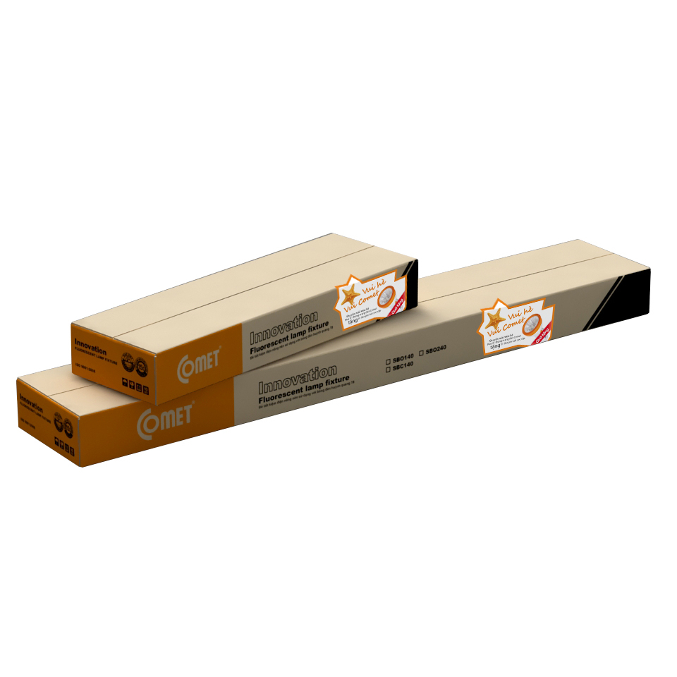 Máng đèn huỳnh quang Comet SBCE120 1x18W – Máng đèn Batten dùng cho bóng 60cm