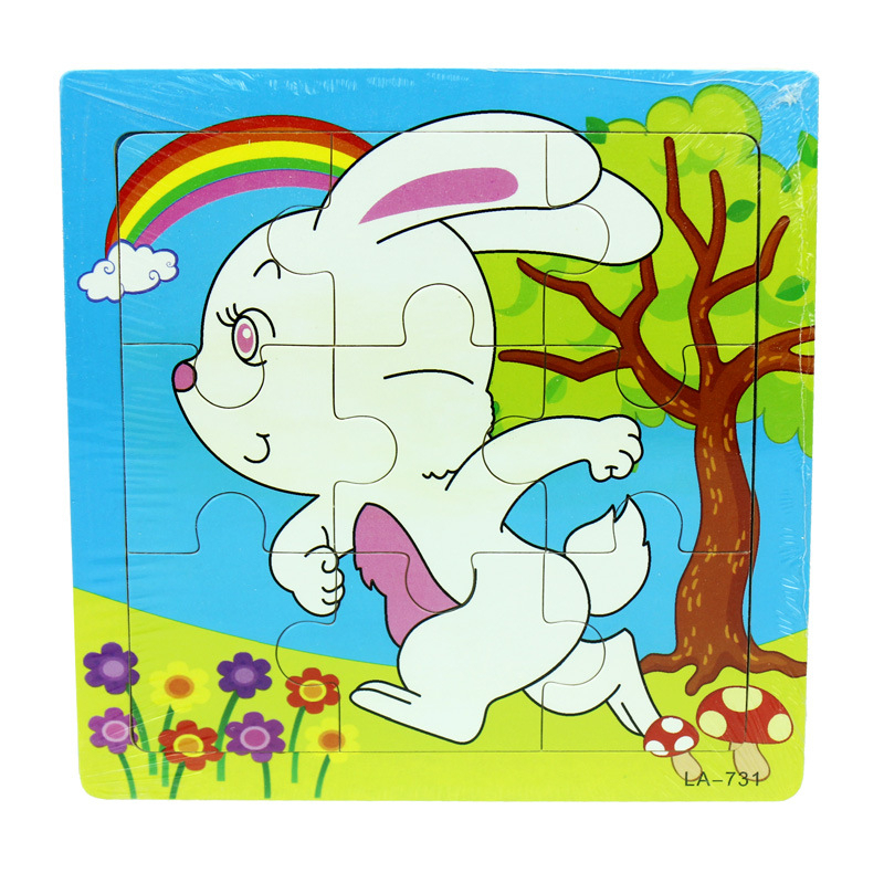 Tranh ghép hình cho bé bẵng gỗ 9 miếng - đồ chơi thông minh phát triển tư duy trẻ em XH99