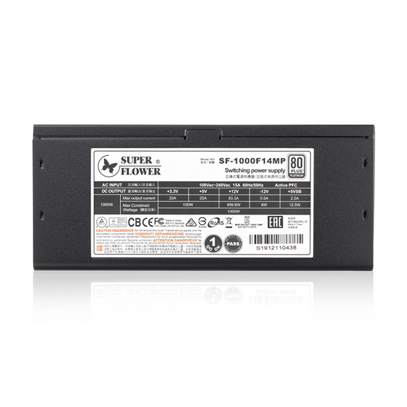 Nguồn Máy Tính - PSU Super Flower Leadex Platinum SF-1000F14MP 1000W - Màu Đen - 1000W Plus Platinum - Hoả Tốc HCM