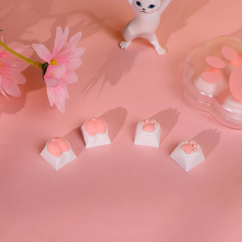 Bộ Keycaps Trang Trí Dễ Thương Dành Cho Bạn Gái - Cat Paws Artisan Keycaps - Hàng Chính Hãng - Hoả Tốc HCM
