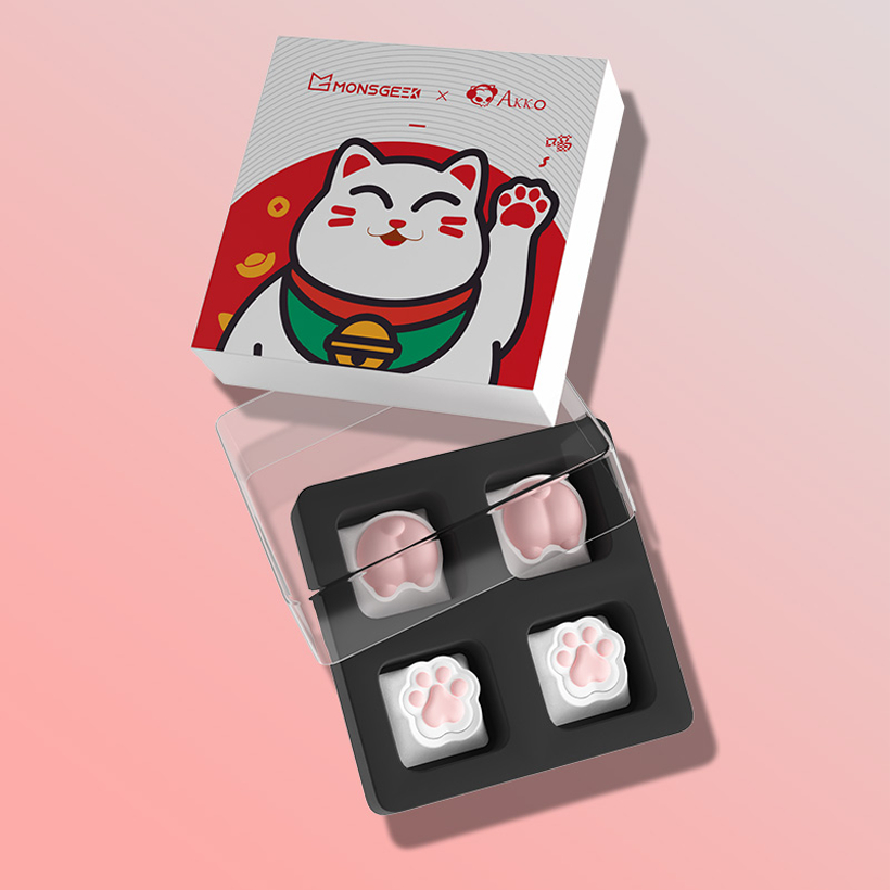 Bộ Keycaps Trang Trí Dễ Thương Dành Cho Bạn Gái - Cat Paws Artisan Keycaps - Hàng Chính Hãng - Hoả Tốc HCM