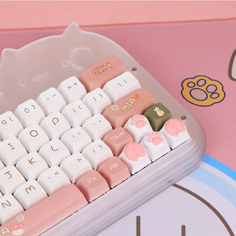 Bộ Keycaps Trang Trí Dễ Thương Dành Cho Bạn Gái - Cat Paws Artisan Keycaps - Hàng Chính Hãng - Hoả Tốc HCM