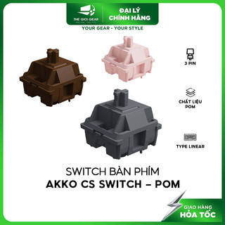 Tồng hợp pom switch akko - pom pink / pom brown / pom silver - công tắc bàn phím