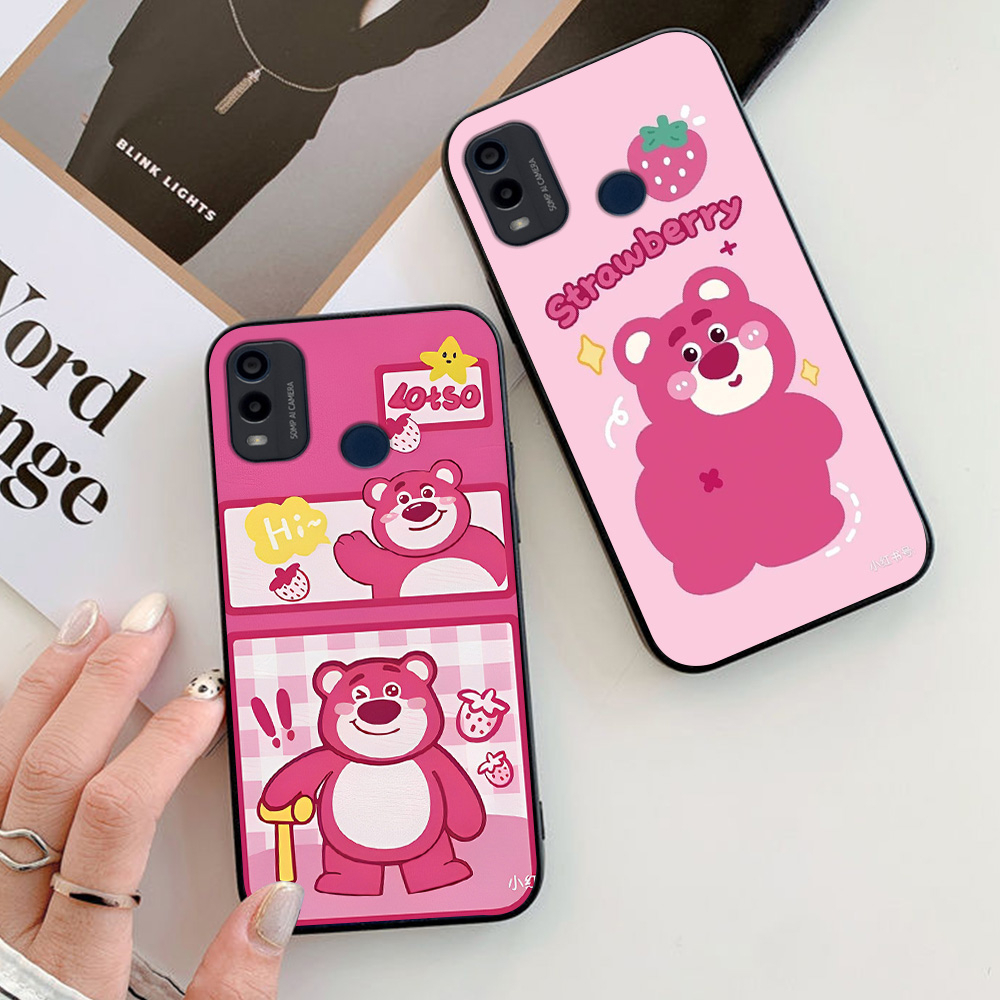 Ốp lưng nokia c21 plus / nokia g11 plus / nokia c31 in hình gấu dâu siêu dễ thương cute lạ