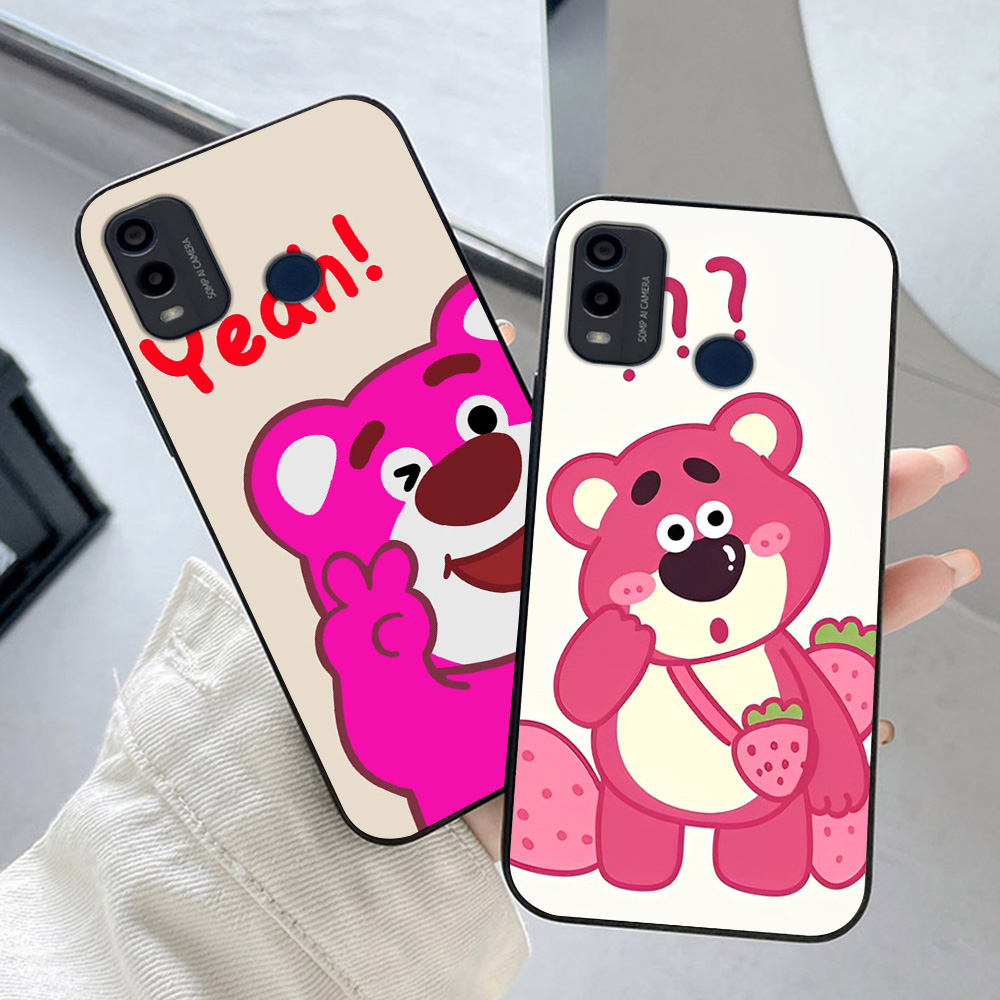 Ốp lưng nokia c21 plus / nokia g11 plus / nokia c31 in hình gấu dâu siêu dễ thương cute lạ