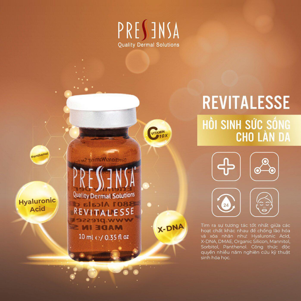 Pressensa Revitalesse for face - Mesotherapy Trẻ Hóa, Giảm Nhăn Cho Tuổi Dưới 40
