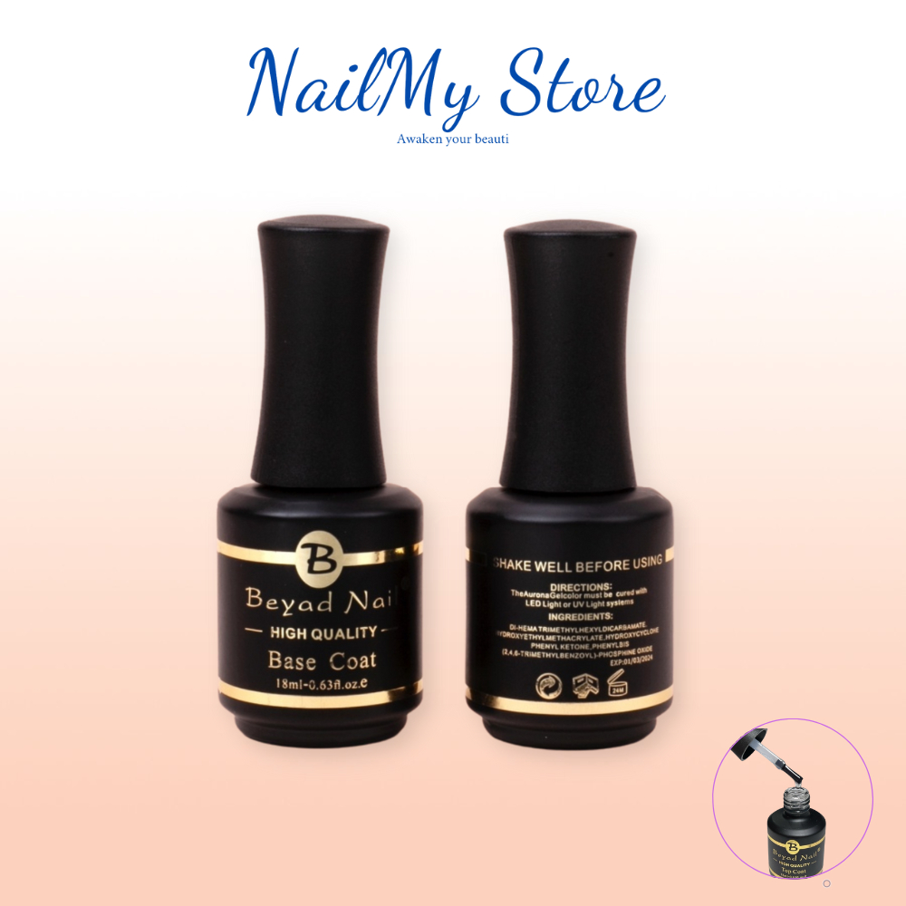 Base top Beyad nail Mỹ, sơn gel base top siêu bền