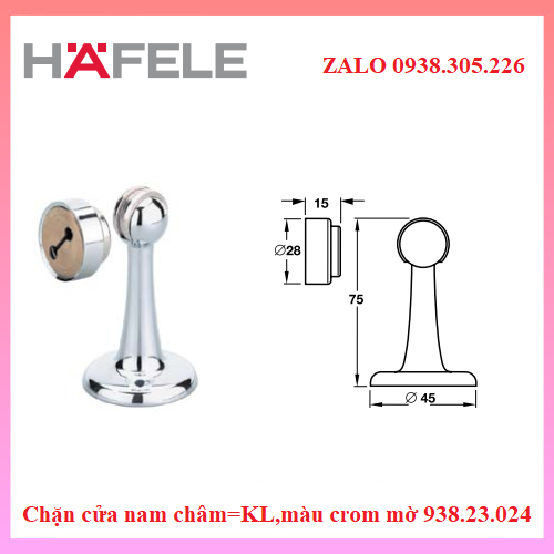 Chặn cửa nam châm 938.23.024