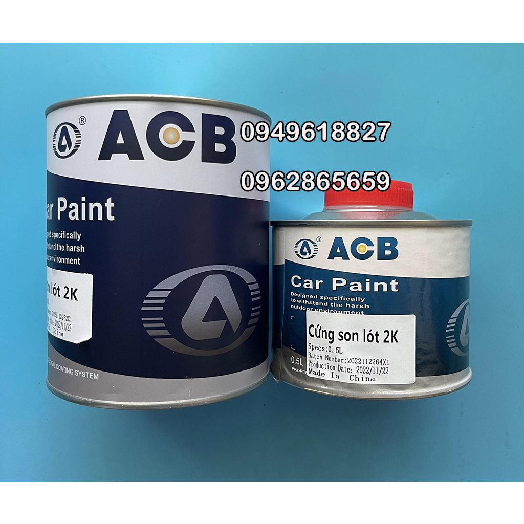 Sơn lót 2K cao cấp ACB đã có đông cứng đi kèm cho sơn oto xe máy