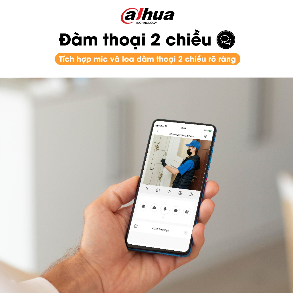 Camera wifi PTZ mini quay quét ngoài trời DAHUA  SD2A200HB-2.0MP/5.0MP Full HD,báo động còi hú, có màu ban đêm