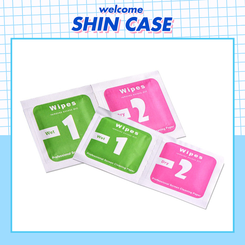 Giấy lau 1 2 cho cường lực iphone 6/6plus/6s/6splus/7/7plus/8/8plus/x/xs/11/12/13/14/pro/max/promax/plus/ốp lưng