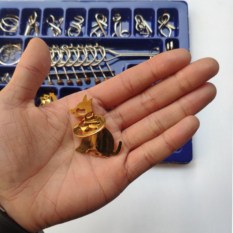 Bộ trò chơi tháo sắt Metal puzzle combo 42 cái