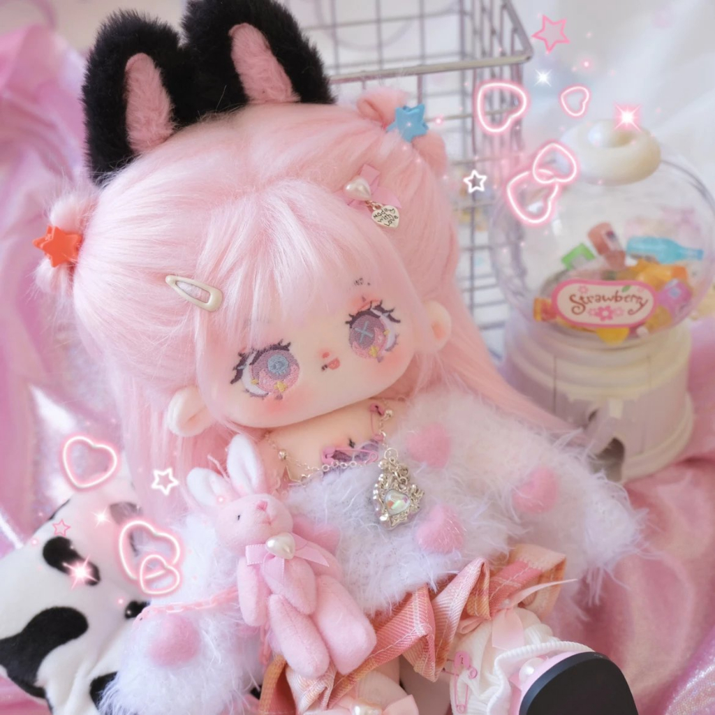 Doll không thuộc tính tóc tơ 20cm 25cm có tai và đuôi - Búp bê không thuộc tính 20cm 25cm có xương