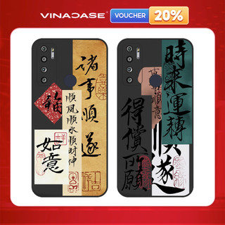 Ốp lưng vina case vsmart joy 3/joy 4/star 3/aris/....dẻo đen in hình thư pháp