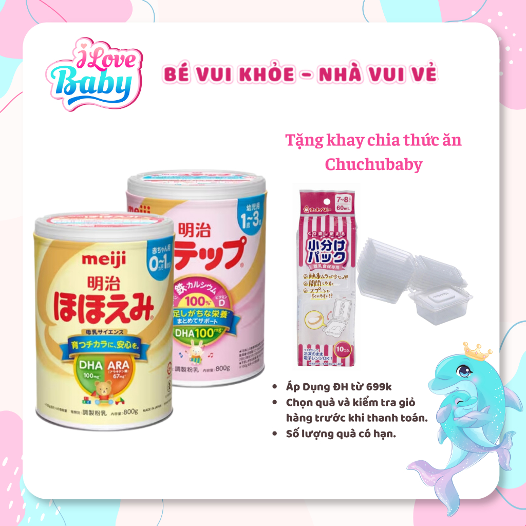 (Date 2025) Sữa Meiji Nội Địa số 0 và số 9 , 800gr