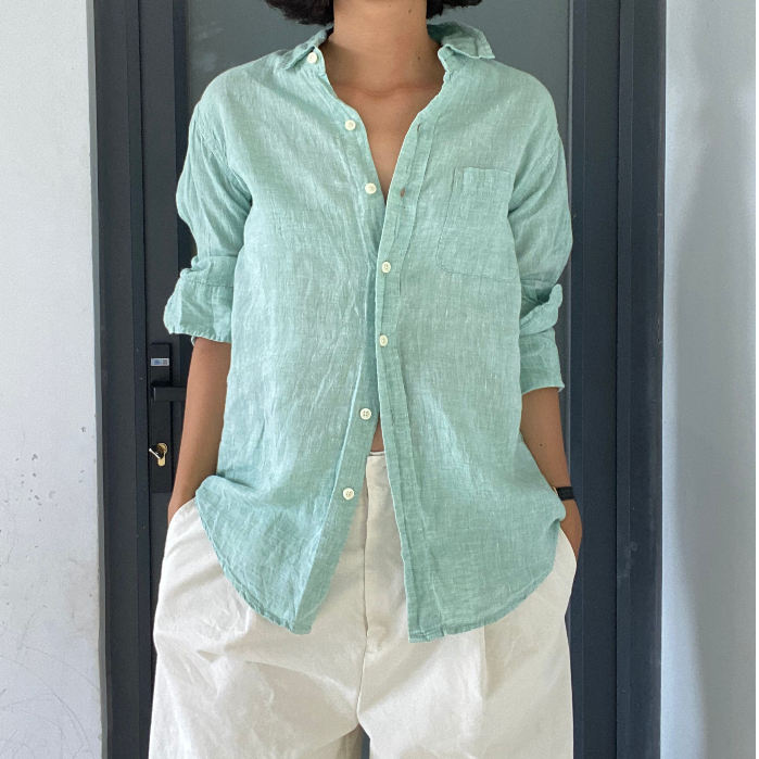 Sơ mi nữ Nhật - sơ mi unisex - sơ mi secondhand - sơ mi linen - sơ mi mùa hè - sơ mi nam