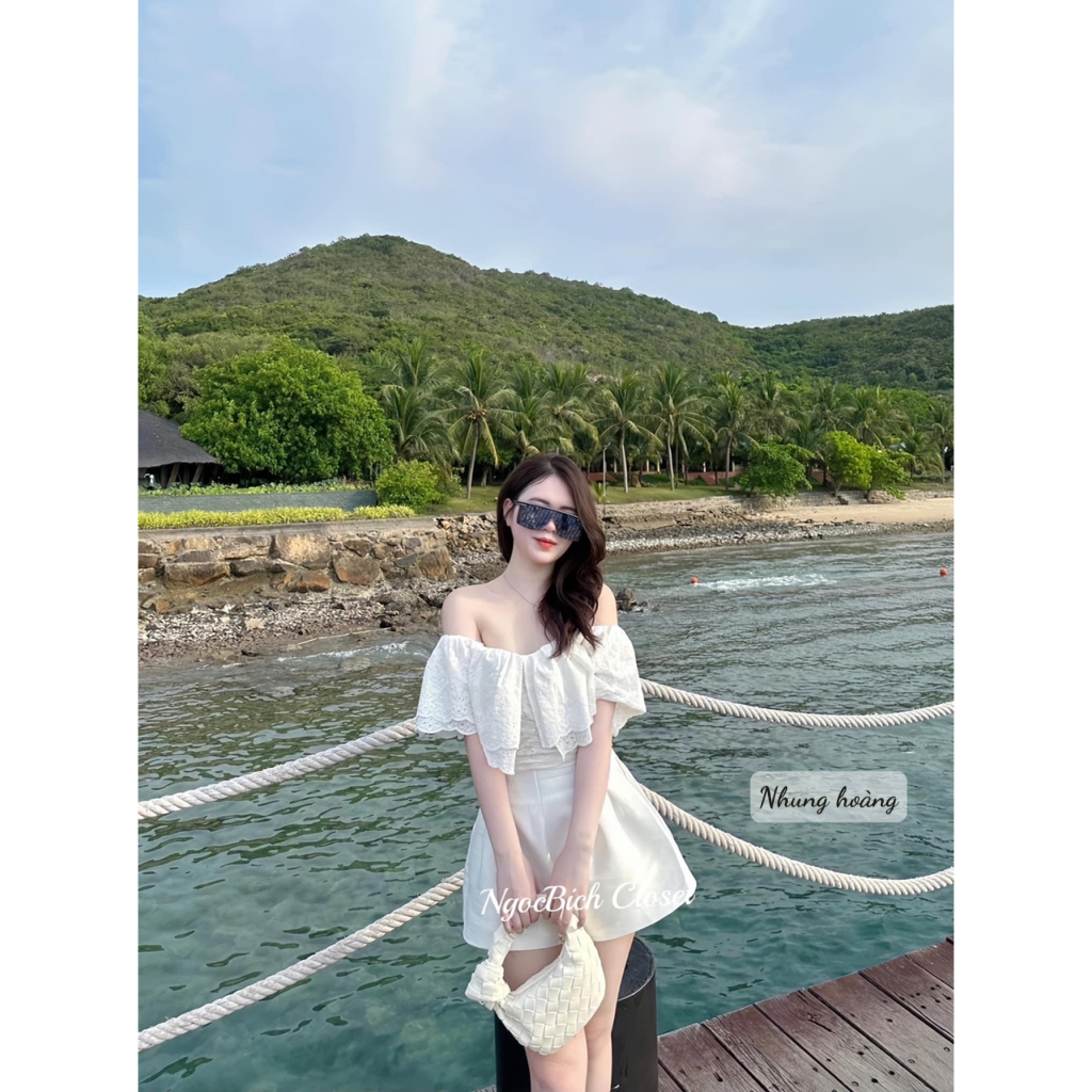 Set quần áo đũi kết hợp takta cực sang chảnh dành cho nữ mặc đi chơi đi biển du lịch - Thời Trang Bảo Trang - Nh6.3