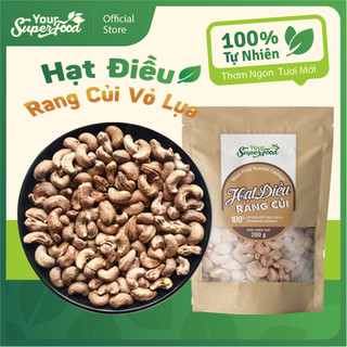 Hạt Điều Rang Củi Vị Tự Nhiên Thơm Ngon Bổ Dưỡng Không Chất Phụ Gia Hạt To Ăn Kiêng Giàu Dinh Dưỡng Your Superfood 90g