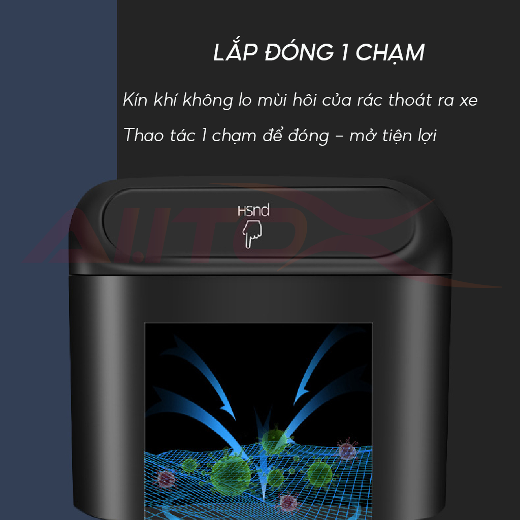 Thùng đựng rác mini Auto X gắn của tiện lợi - Đa dụng để bàn văn phòng, ô tô