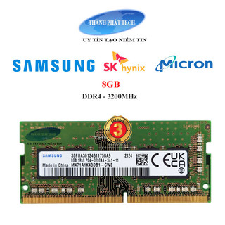 Ram Laptop DDR4 8GB/16GB Samsung,Skhynix,Micron,Crucial,Kingston BUS 2400, 2666,3200Mhz.bảo hành 1 đổi 1 trong 3 năm