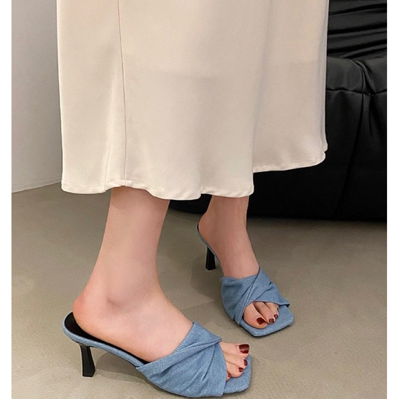 GUỐC XOẮN VẢI BÒ CAO 8CM 🌎