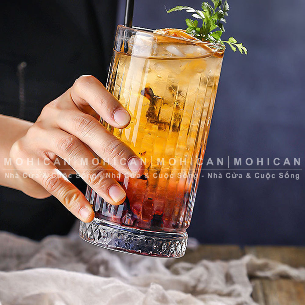 Bộ 6 ly thủy tinh Hongli Elysia Long Drink 450ml 8415J