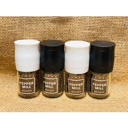 Lọ xay tiêu thủy tinh (nắp đen, trắng)