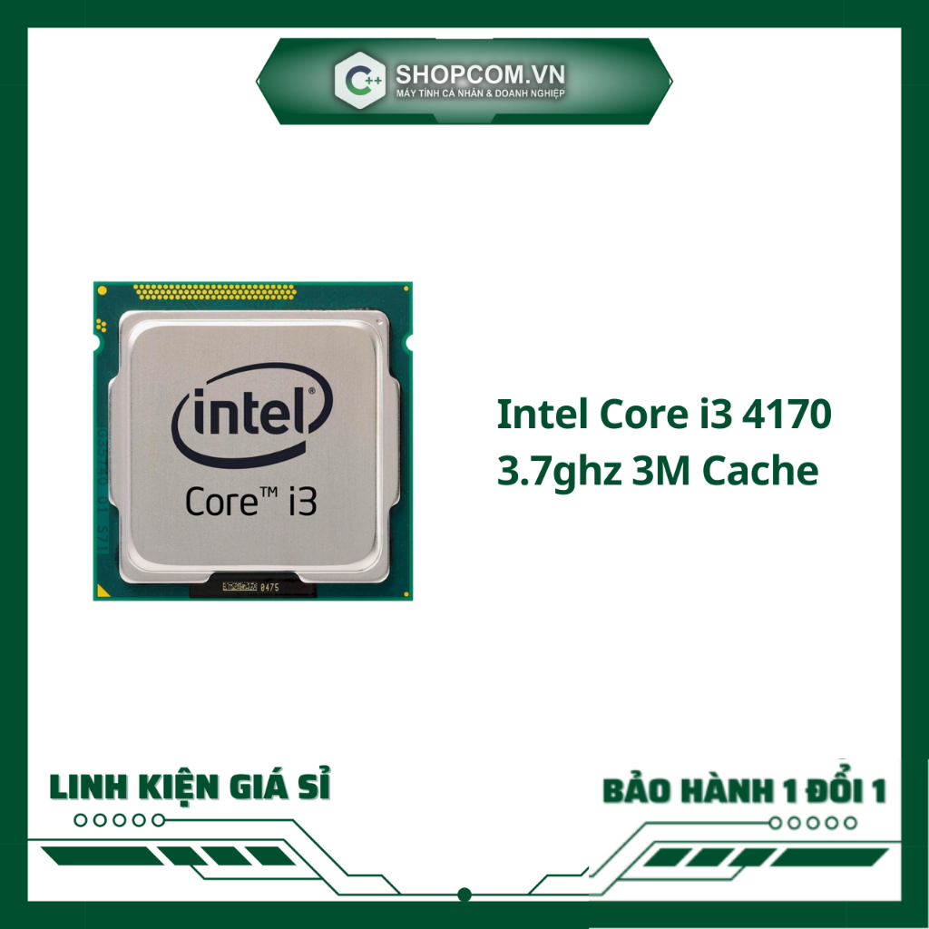 Intel Core i3 4170 3.7ghz 3M Cache linh kiện chính hãng Shopcom