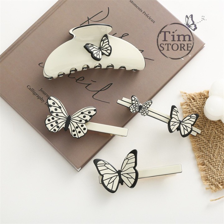 Kẹp tóc mái nữ hình bướm thời trang TIMSTORE phụ kiện thời trang sang trọng