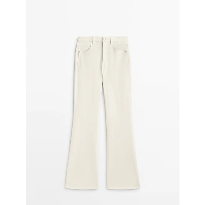 Quần bò cạp cao Zara Authentic ống loe size 36