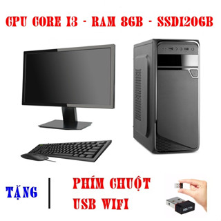Bộ máy tính văn phòng i3 Ram 8GB | SSD 120GB | Màn hình 19 inch