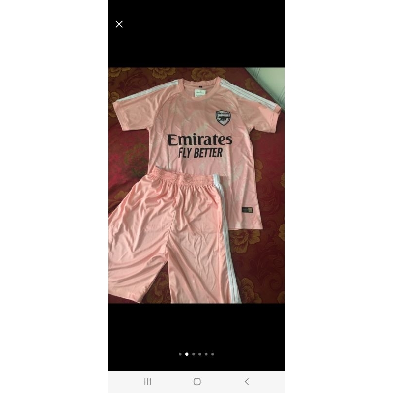 Áo Bóng đá A*r*s Hồng, hàng thun lạnh cao cấp - in tên số áo theo yêu cầu