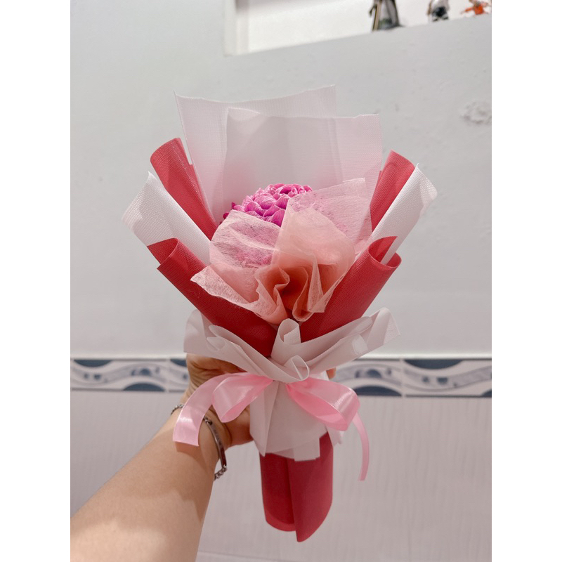 QUÀ TẶNG Bó Hoa Hồng , hoa giấy, Hoa Sáp Thơm Tặng Người Thân Yêu, Hoa Tình Yêu, Sinh Nhật, Ngày Lễ,