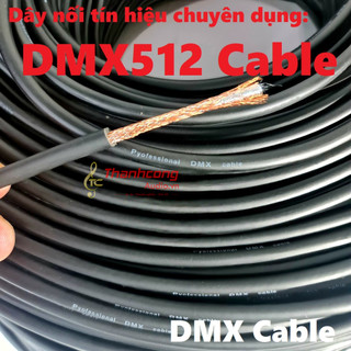 Dây nối tín hiệu chuyên dụng DMX 512 Cable cho thiết bị ánh sang, phun khói sân khấu.