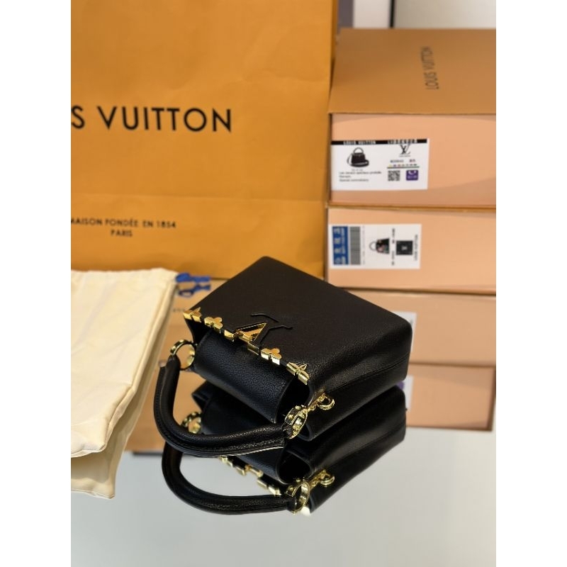 Túi nữ LV capu mini charm da bò sz21cm fullbox vip nam châm