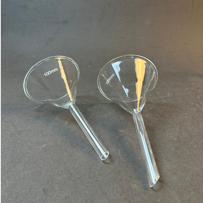 Phễu Thủy Tinh Chiết LAB HA NOI Rót Hóa Chất, Tinh Dầu, Nước Hoa, Mỹ Phẩm 40mm, 50mm, 60mm, 75mm, 90mm, 100mm