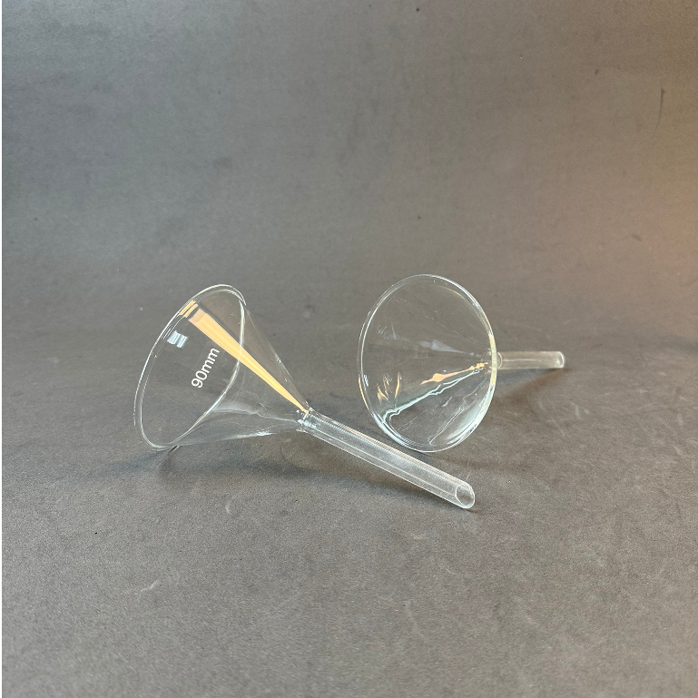 Phễu Thủy Tinh Chiết LAB HA NOI Rót Hóa Chất, Tinh Dầu, Nước Hoa, Mỹ Phẩm 40mm, 50mm, 60mm, 75mm, 90mm, 100mm
