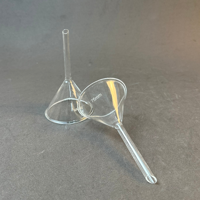 Phễu Thủy Tinh Chiết LAB HA NOI Rót Hóa Chất, Tinh Dầu, Nước Hoa, Mỹ Phẩm 40mm, 50mm, 60mm, 75mm, 90mm, 100mm