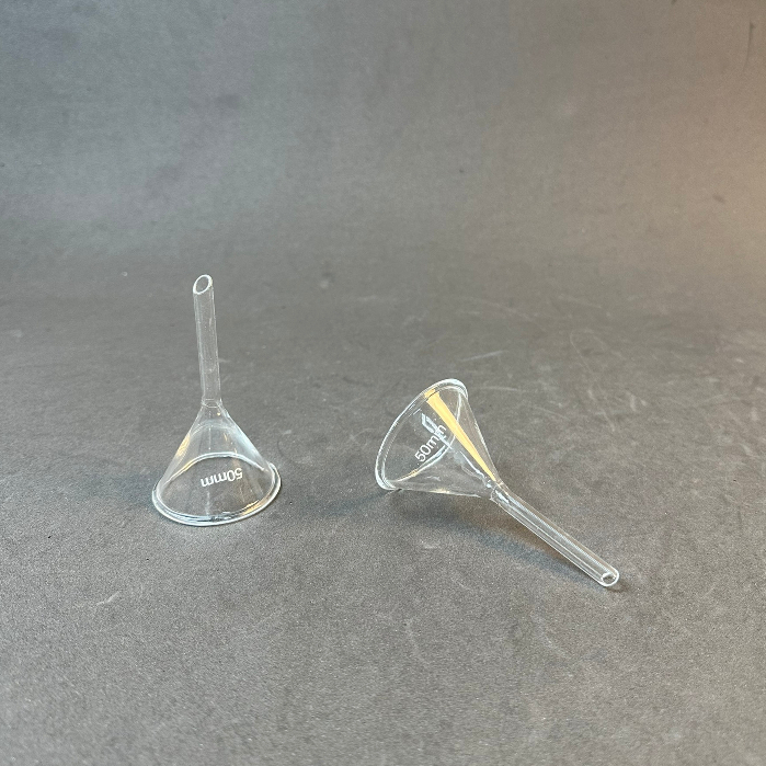 Phễu Thủy Tinh Chiết LAB HA NOI Rót Hóa Chất, Tinh Dầu, Nước Hoa, Mỹ Phẩm 40mm, 50mm, 60mm, 75mm, 90mm, 100mm