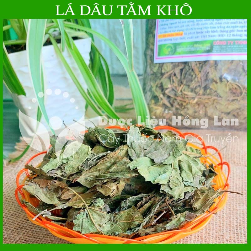✅ LÁ DÂU TẰM khô sạch đóng gói 1kg - congtyduoclieuhonglan