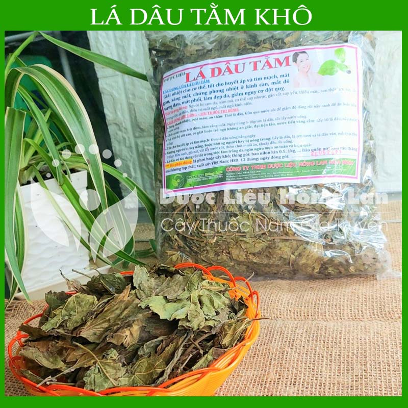 ✅ LÁ DÂU TẰM khô sạch đóng gói 1kg - congtyduoclieuhonglan
