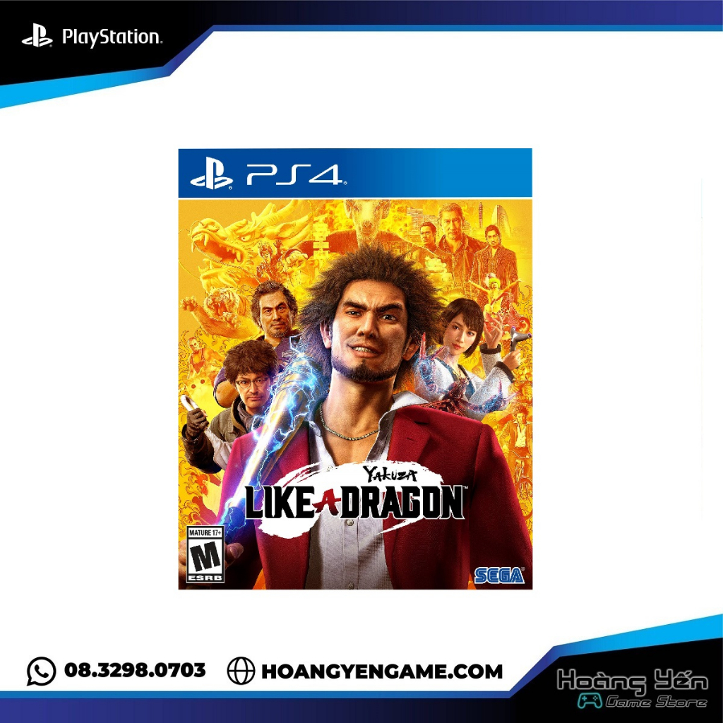 [Mã 99ELHA giảm 7% đơn 300K] Đĩa Game Ps4 Yakuza 7: Like A Dragon