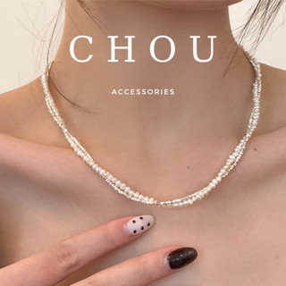 Dây chuyền, lắc tay 2 lớp phối chuỗi ngọc | chou accessories |