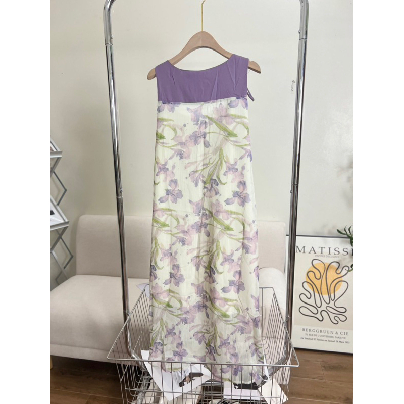 Váy maxi 2 dây hoa tím 23'September Clothes