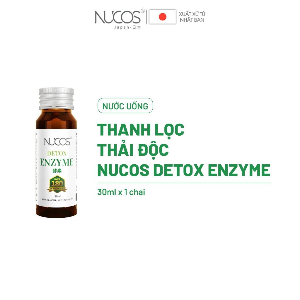 Detox Enzyme thải độc cải thiện vóc dáng Nucos Detox Enzyme 1 chai x 30ml